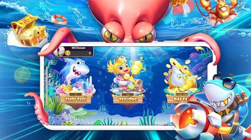 Chọn phòng chơi thử để săn cá online miễn phí